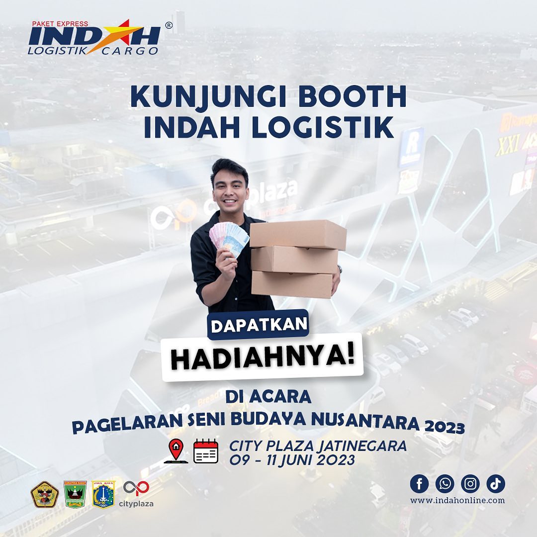 Indah Logistik Hadir Dalam Pagelaran Seni Budaya Nusantara 2023 di Cityplaza Jatinegara