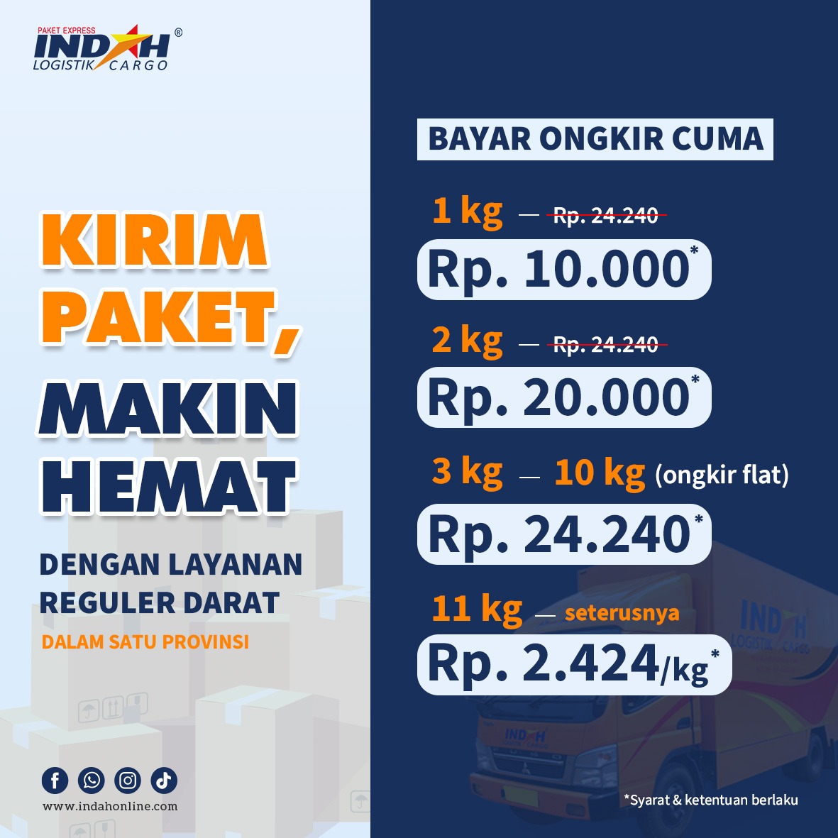 Kirim Paket Makin Hemat Cuma 10.000