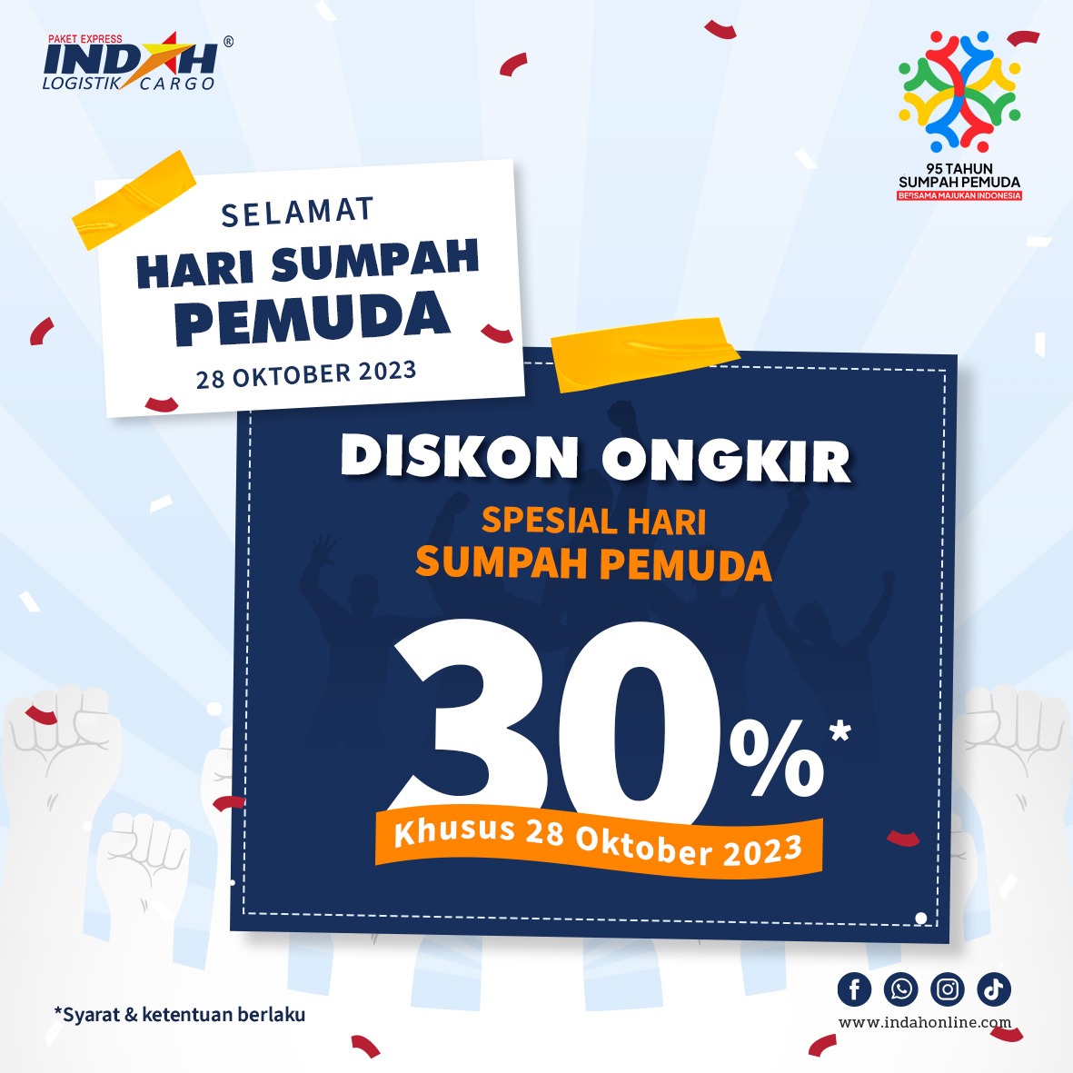 Memperingati Hari Sumpah Pemuda, Promo Diskon Ongkir